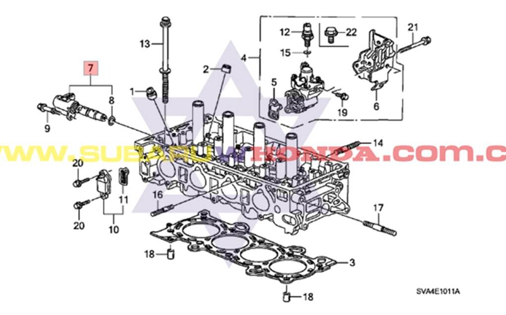 Válvula VTC control de aceite Honda CRV 2012