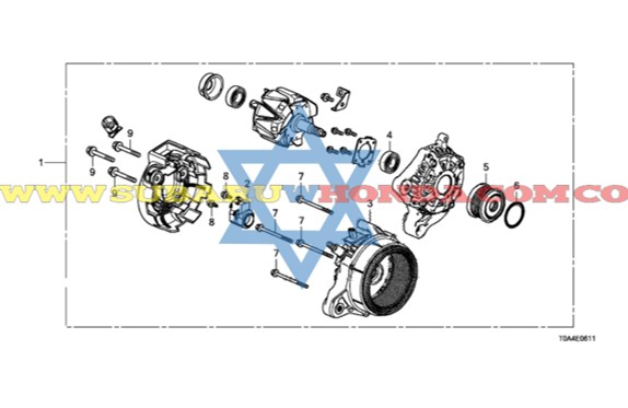 Alternador Honda CRV 2016