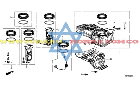 Bomba de gasolina Honda CRV 2016