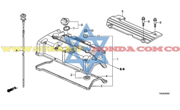 Cauchos bujías Honda CRV 2014