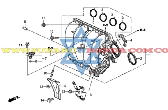 Empaques múltiple escape Honda CRV 2014