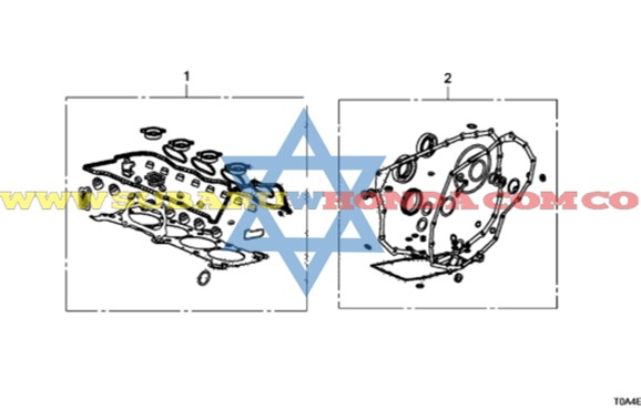 Empaquetadura motor Honda CRV 2016 catalogo