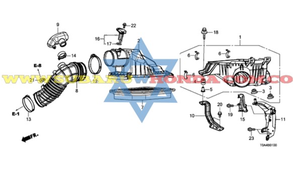 Manguera filtro de aire Honda CRV 2014
