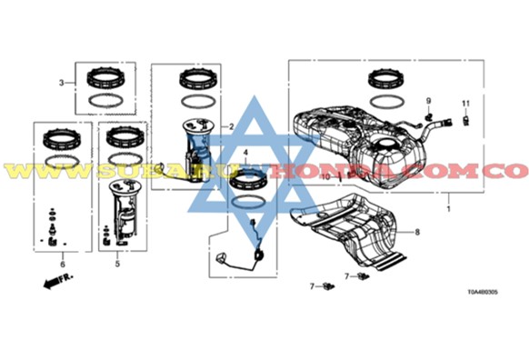 Pila bomba de gasolina Honda CRV 2014