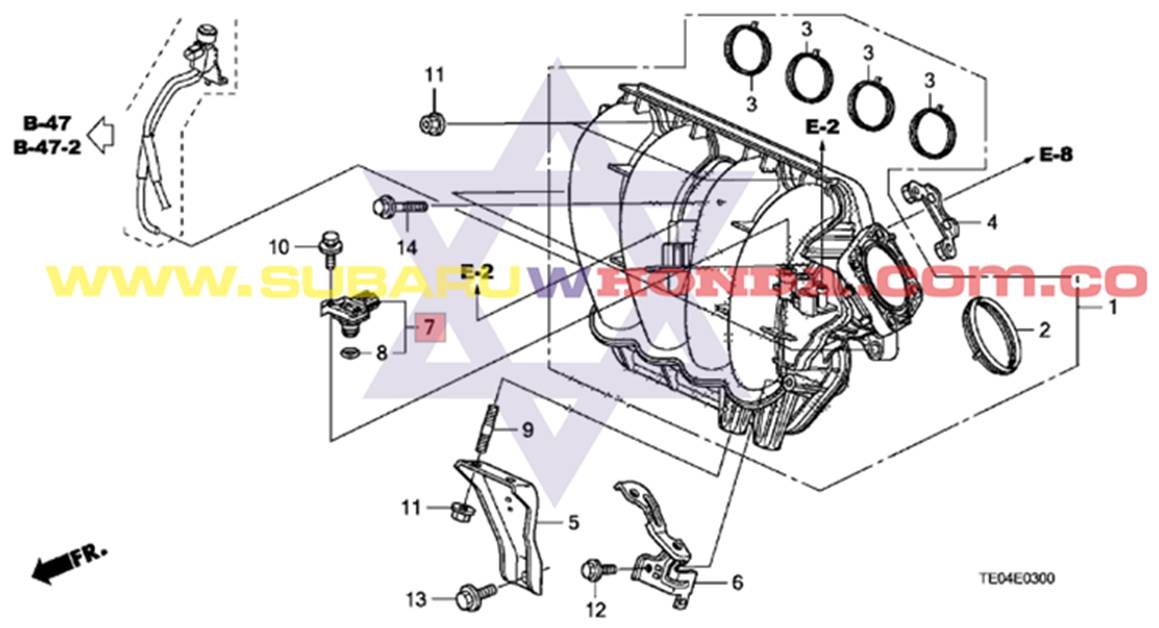 Sensor MAP Honda CR-V 2013