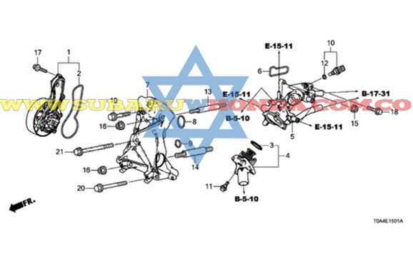 Termostato Honda CRV 2015
