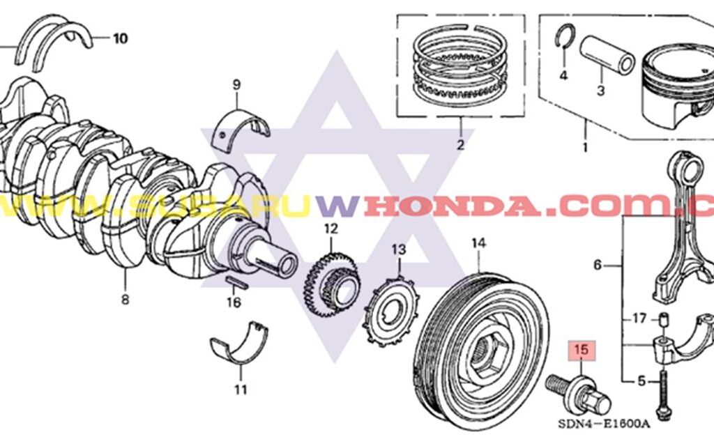 Tornillo polea cigueñal Honda CRV 2015