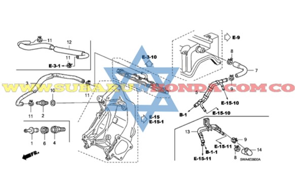 Válvula PCV Honda CRV 2014