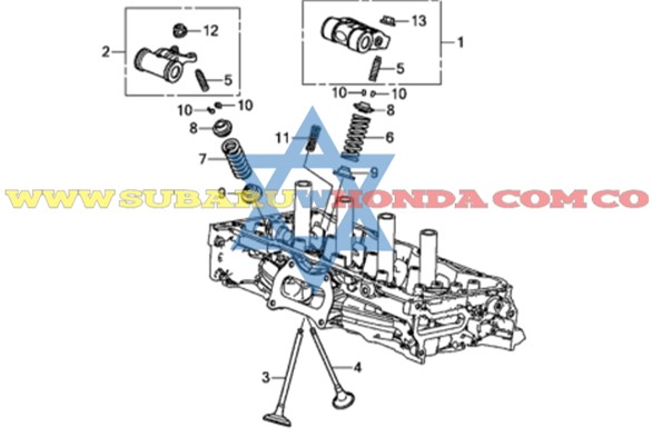 Válvulas admisión Honda CRV 2015