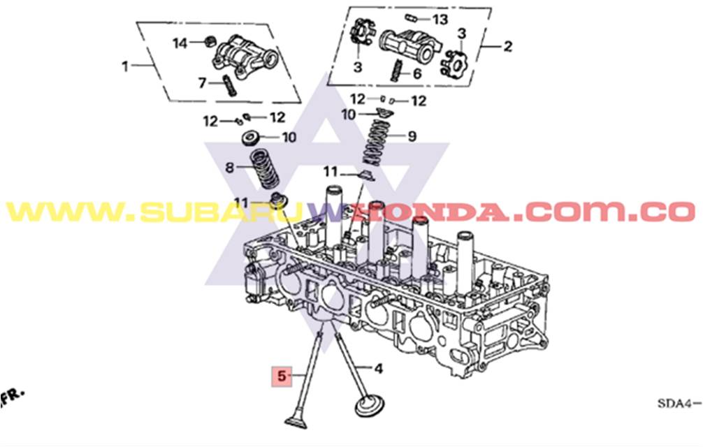 Válvulas escape Honda CRV 2013