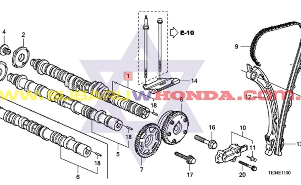 Eje de levas externo Honda CRV 2020