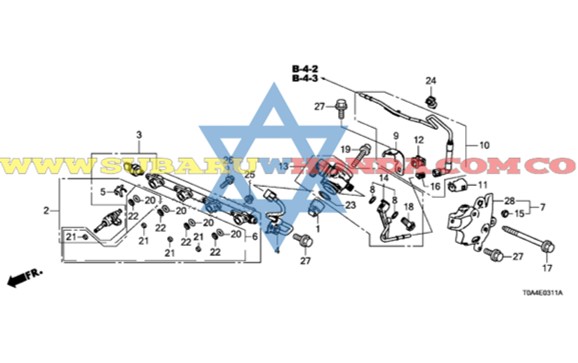 Inyectores de gasolina Honda CRV 2019