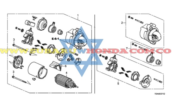 Motor de arranque Honda CRV 2021