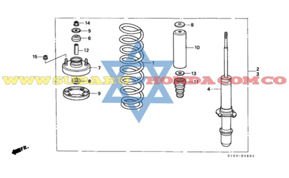 Espirales delanteros CRV 1999