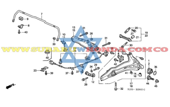 Rodamientos traseros CRV 1999