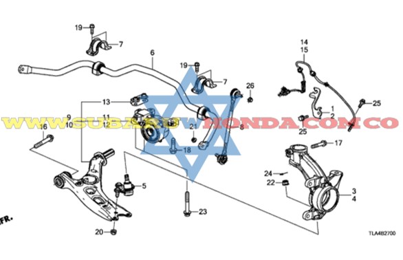 Barra estabilizadora Honda CR-V 2020
