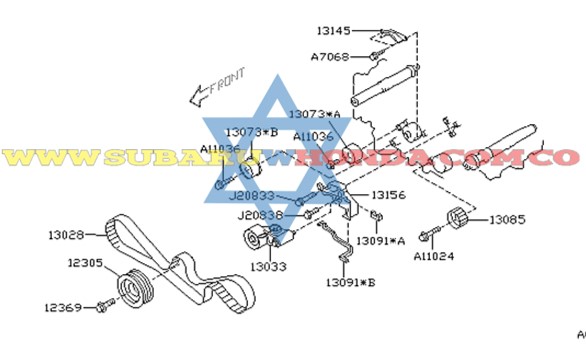 Kit de repartición Forester 1999