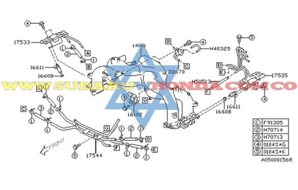 Inyectores Subaru Forester 2003