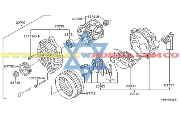 Alternador Subaru Forester 2005