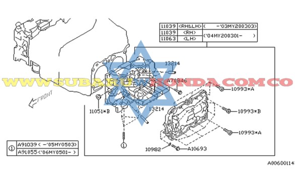Culata Subaru Forester 2006