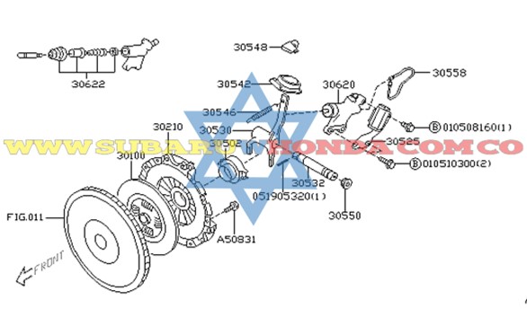 Prensa clutch Forester 2004