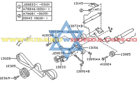 Tornillo polea cigueñal Forester 2005