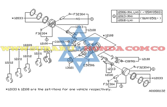 Bielas Subaru Forester 2007