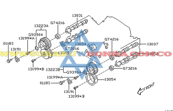 Eje de levas derecho Forester 2009