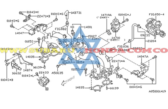 Empaque múltiple escape Forester 2007