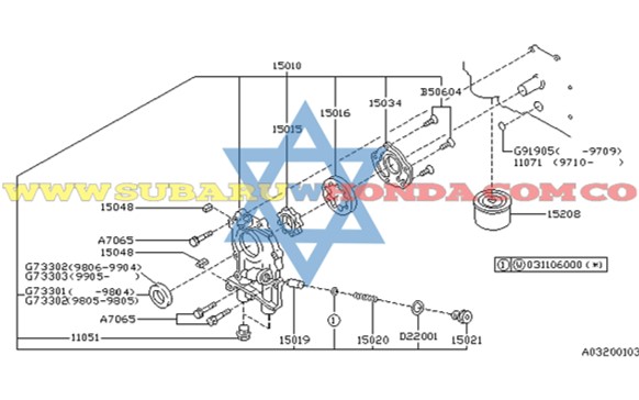 Filtro de aceite Forester 2009