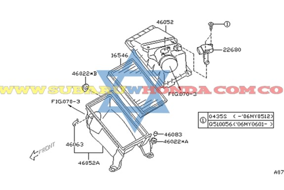 Filtro de aire Forester 2008