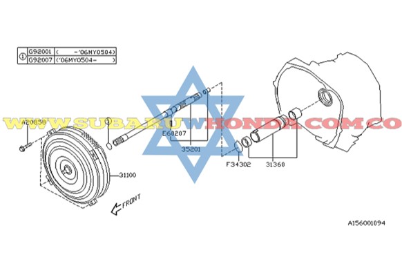 Convertidor Subaru Forester 2010