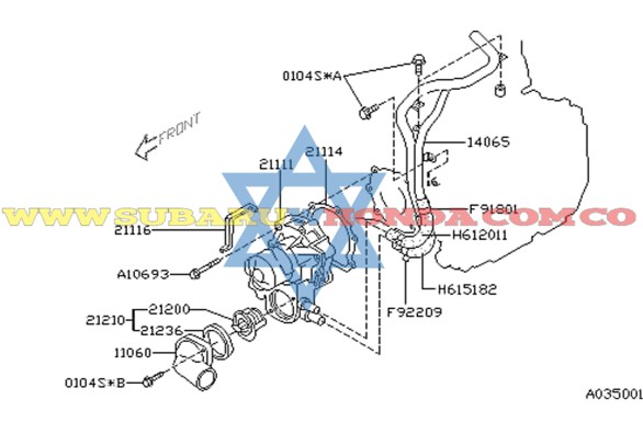 Base termostato Forester 2012