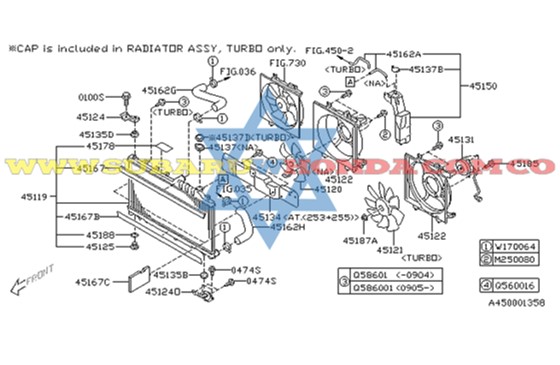 Motoventilador aire Forester 2011