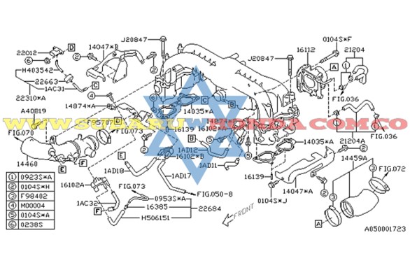Sensor de purga Forester 2011