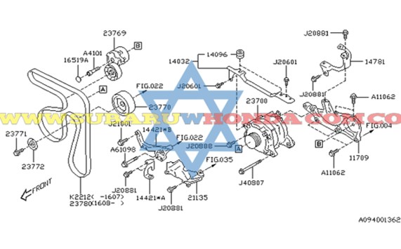 Kit de reparicion Forester 2014