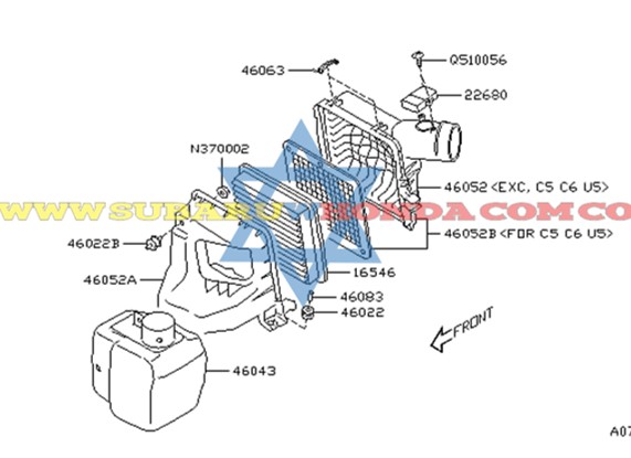 Filtro de aire Forester 2016