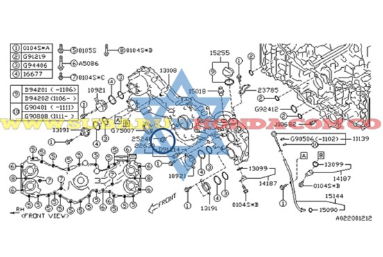 Pera de aceite Forester 2016
