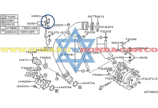 Sensor de purga Forester 2014