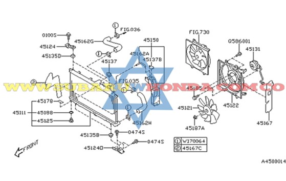Tarro auxiliar agua Forester 2014