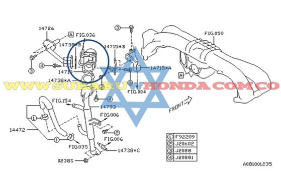 Válvula EGR Forester 2017