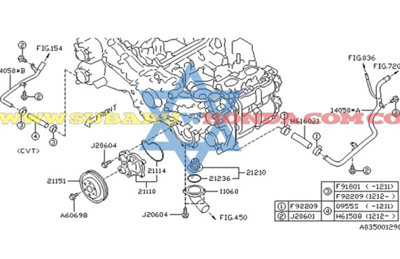 Base termostato Forester 2021