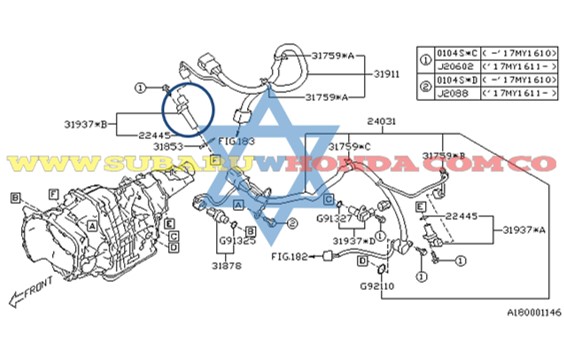 Sensor velocimetro Forester 2020