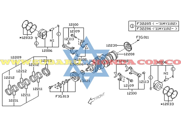 Anillos Subaru Tribeca 2007