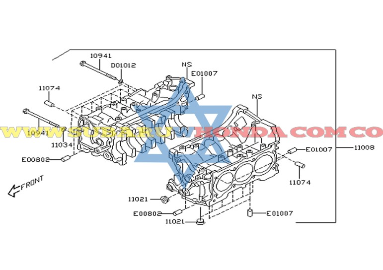 Camisas subaru Tribeca 2007