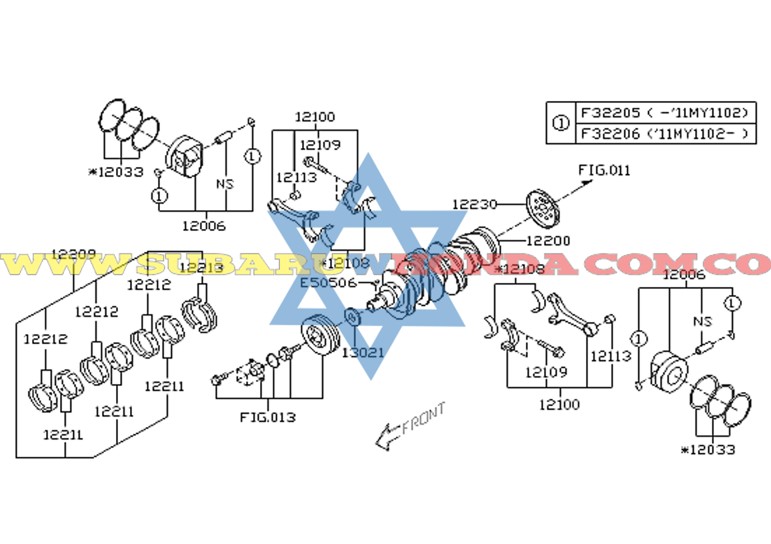 Cigueñal Subaru Tribeca 2007