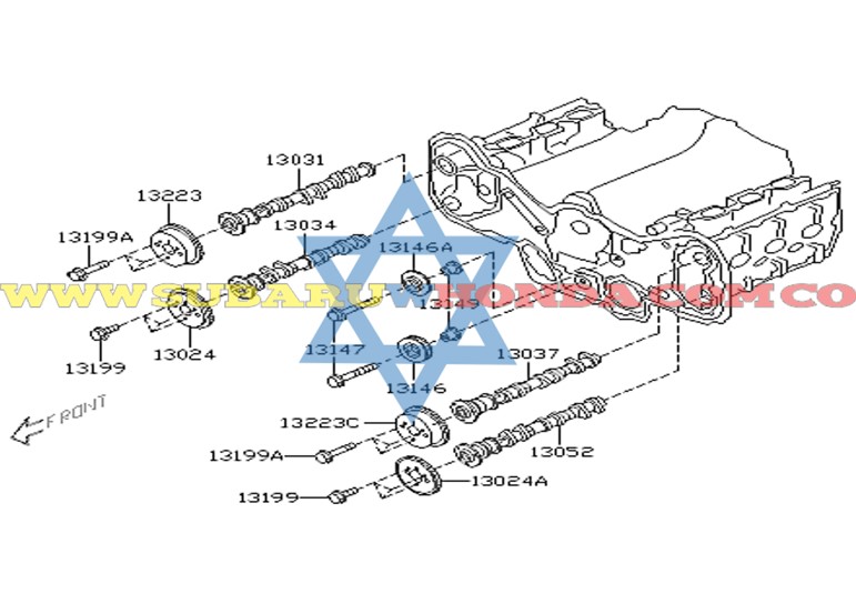 Eje de levas escape derecha Tribeca 2007