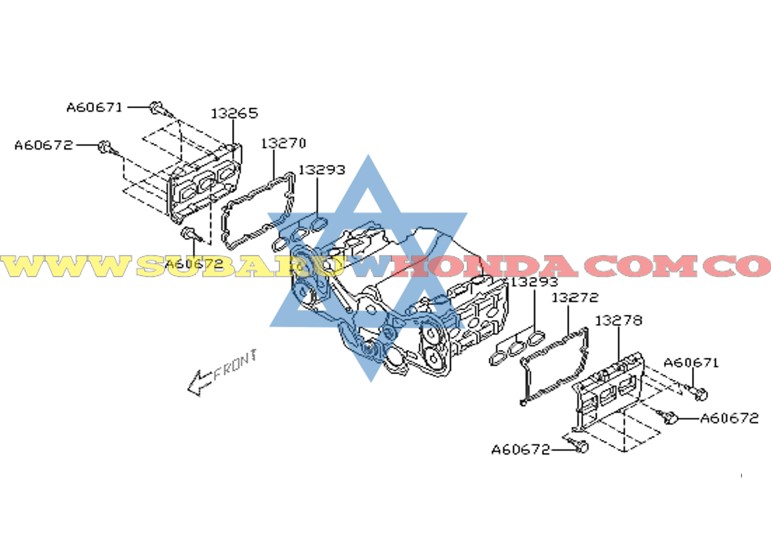 Empaque motor derecho Tribeca 2009