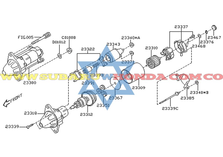 Motor arranque Tribeca 2009
