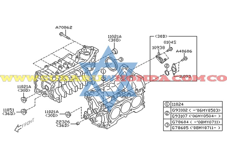 Retén volante Tribeca 2008